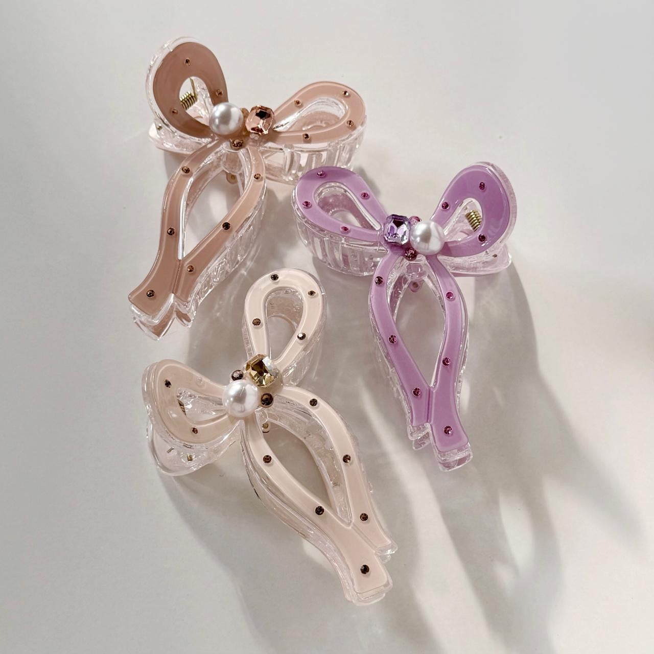 Princess Bow Claw Clip