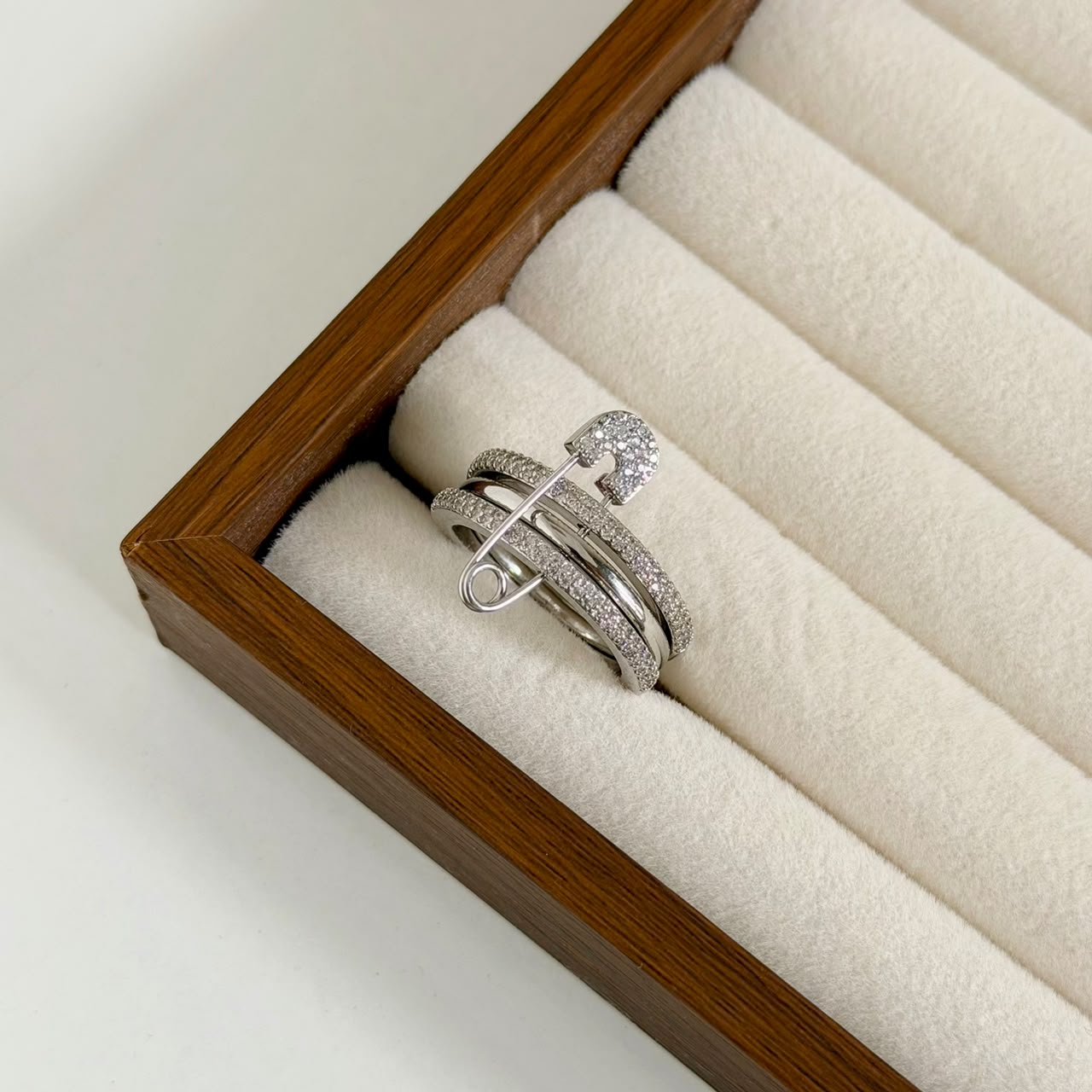 Eternity Loop Safety Pin Ring