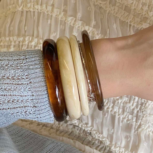 Acrylic Resin Bangle Stack