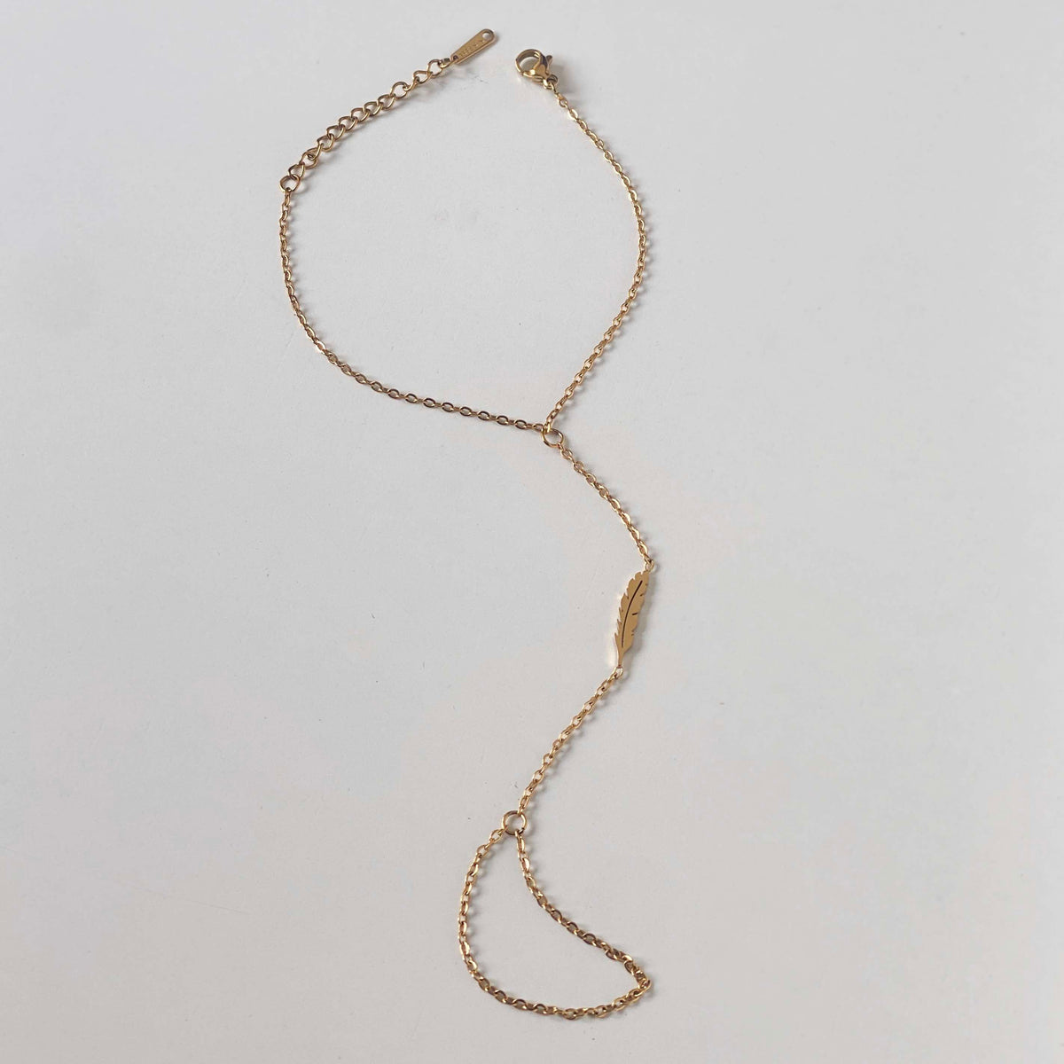 Leafy Gold Hand Chain