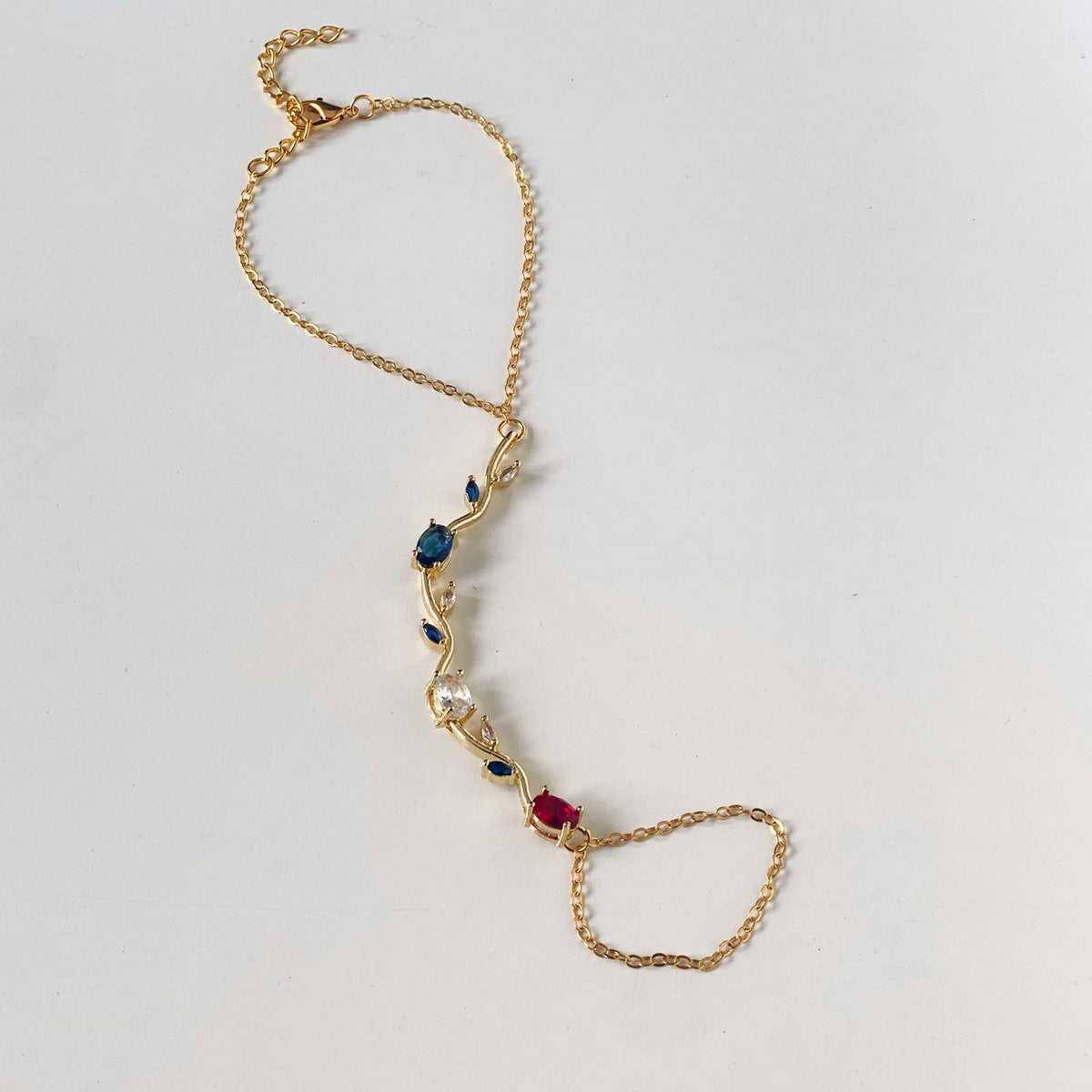 Tulip Hand Chain -Blue