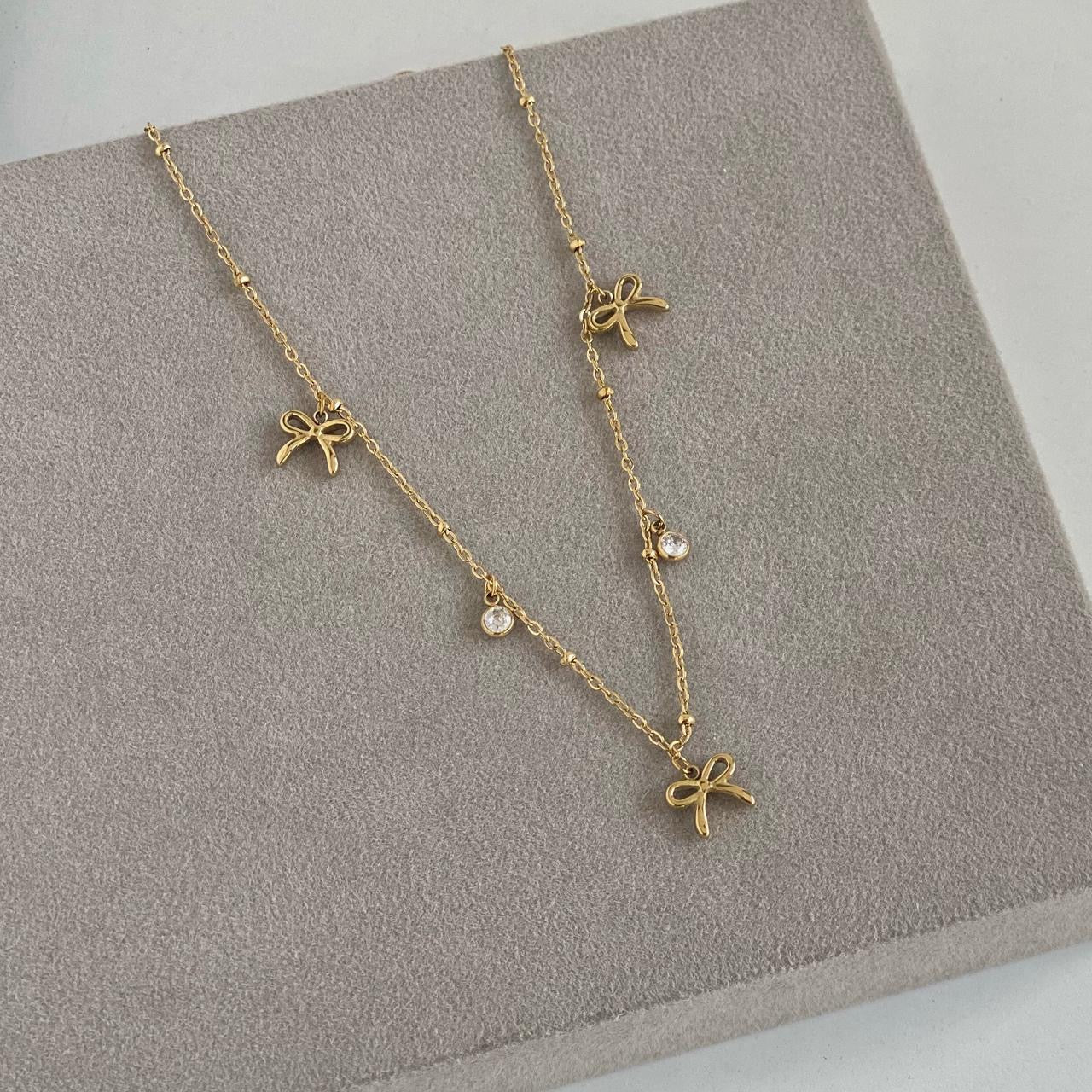 Bow Bling Necklace