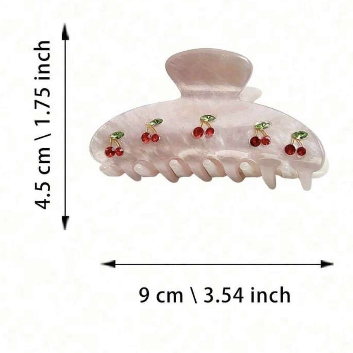 Cherry Pink Claw Clip