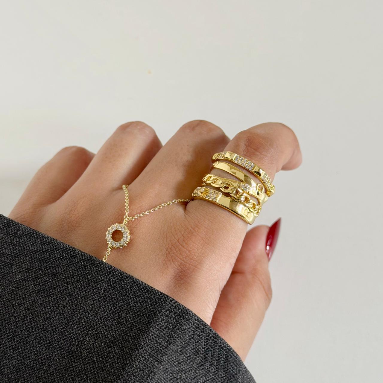 Chunky Cuban Stack Ring