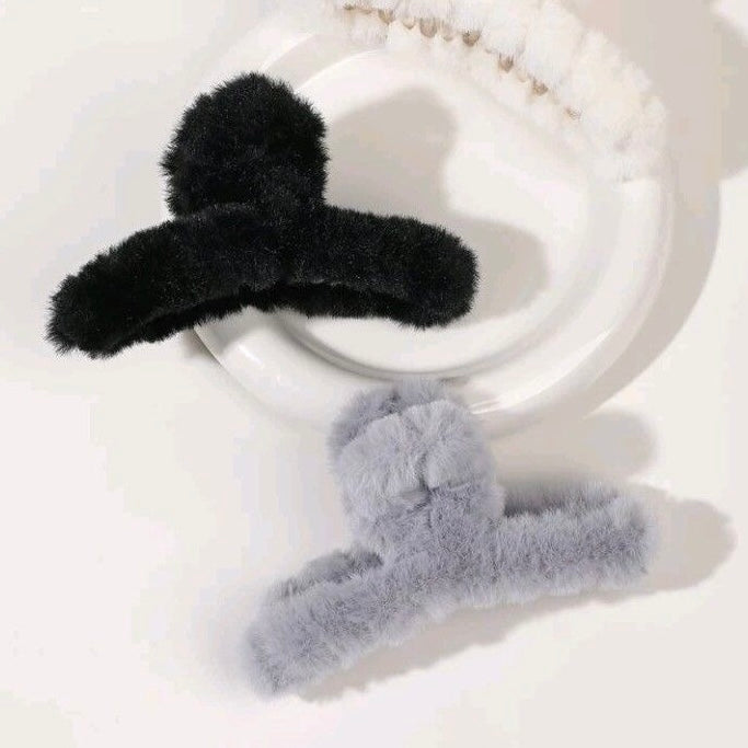 Fuzzy Claw Clip
