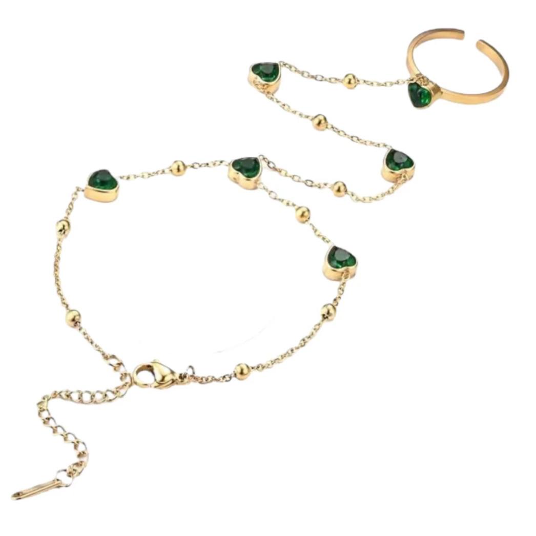 Hearts Hand Chain