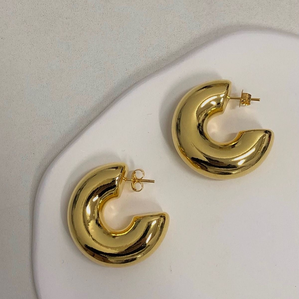 Chunky Gold Hoops