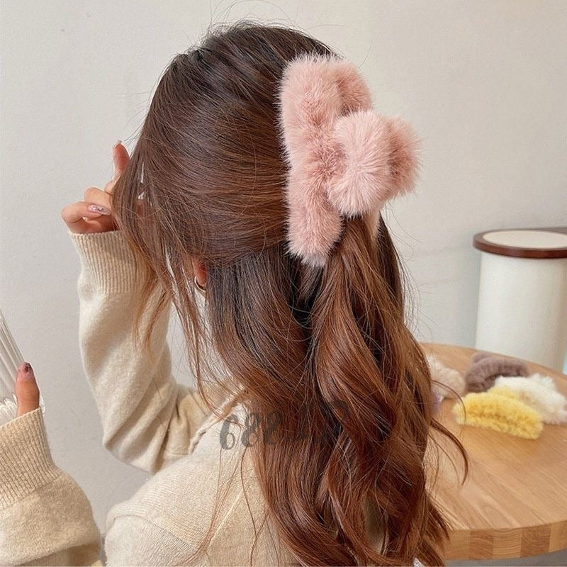 Fuzzy Claw Clip
