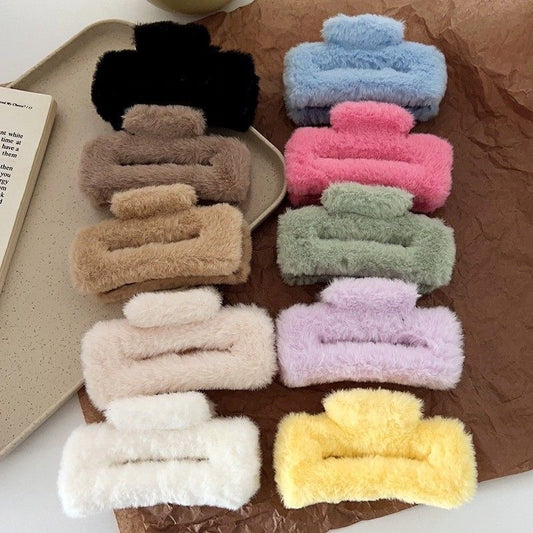 Fuzzy Claw Clip