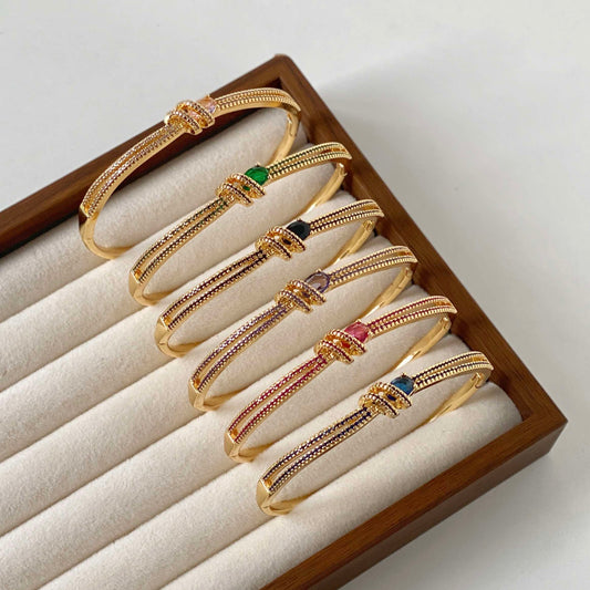 Eliana Entwined Luxe Knot Bracelet & Ring Set