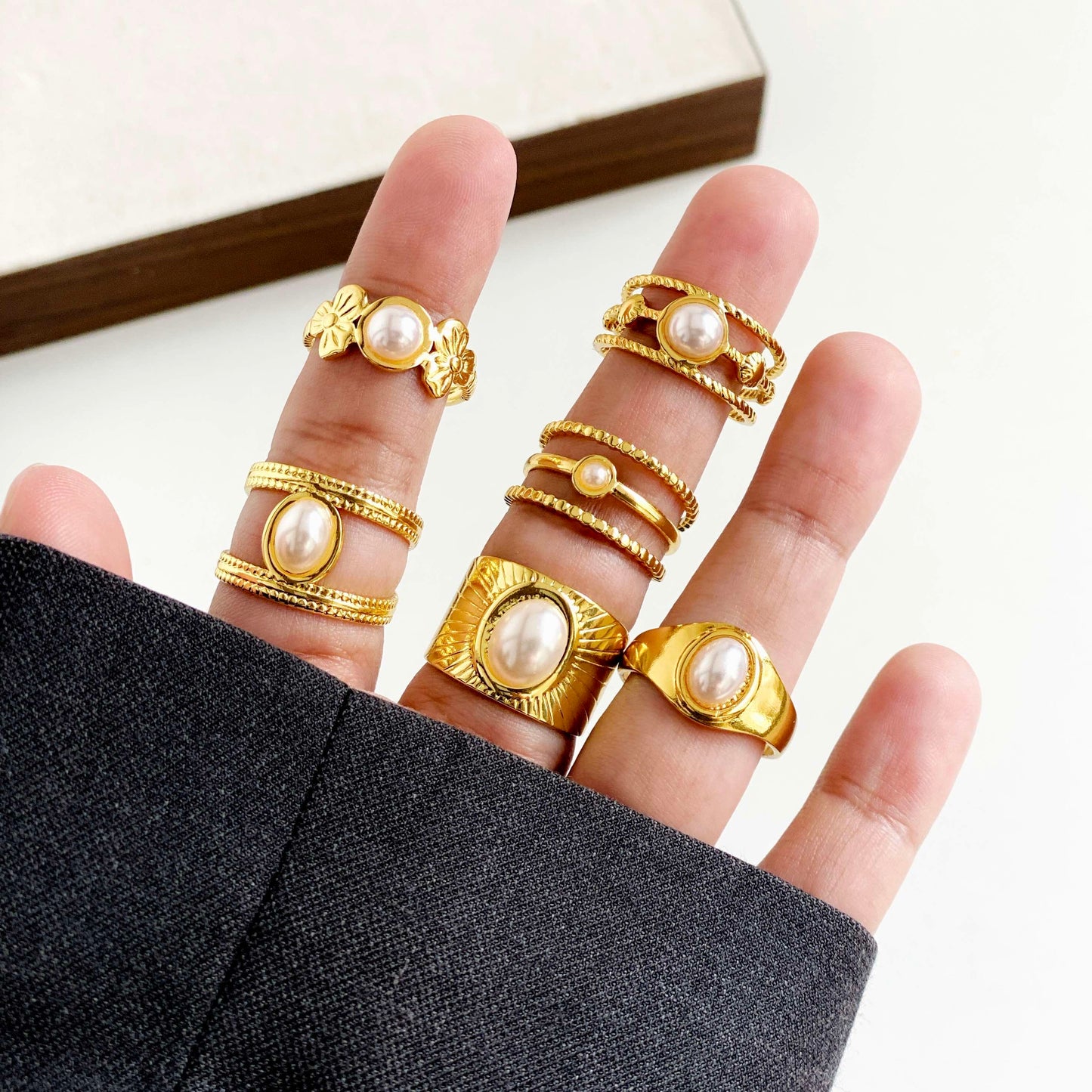 Luxe Pearl Ring