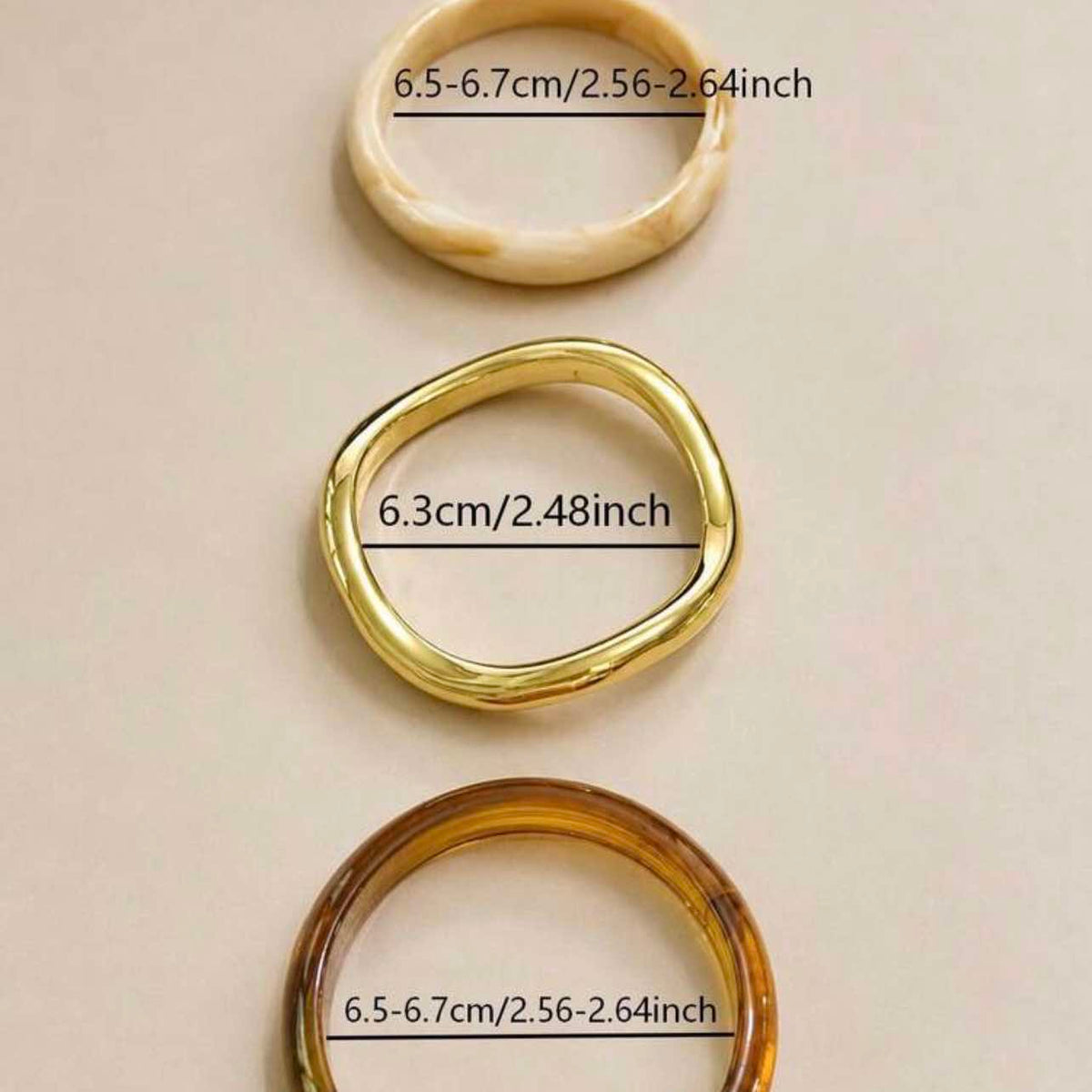 Acrylic Resin Bangle Stack
