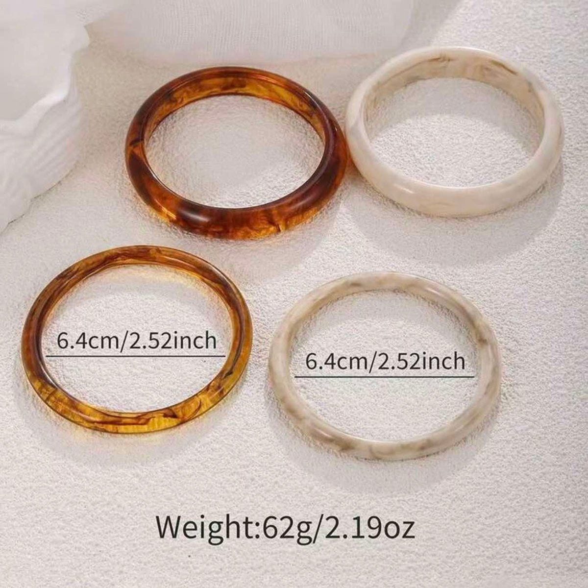 Acrylic Resin Bangle Stack
