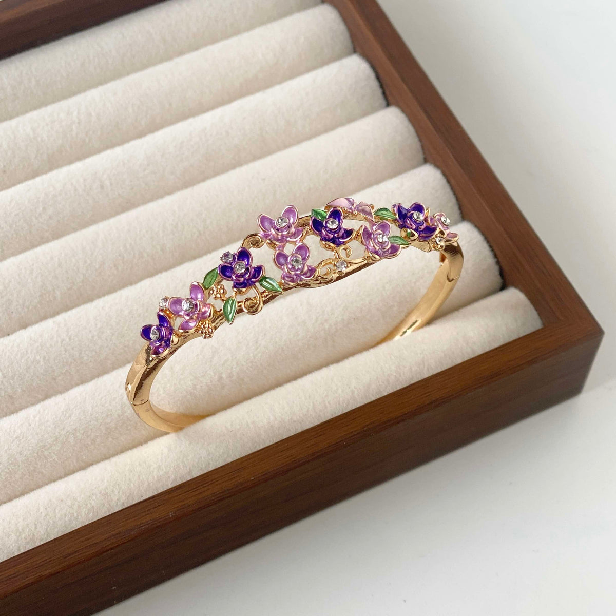 Violetta Orchid Bangle