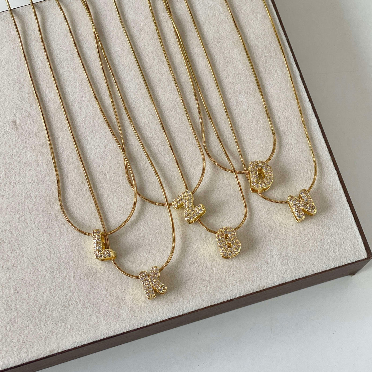 Bubble Initial Pendant