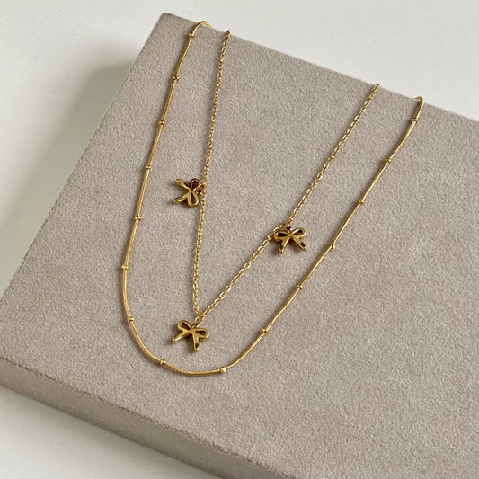 Bow Charm Necklace