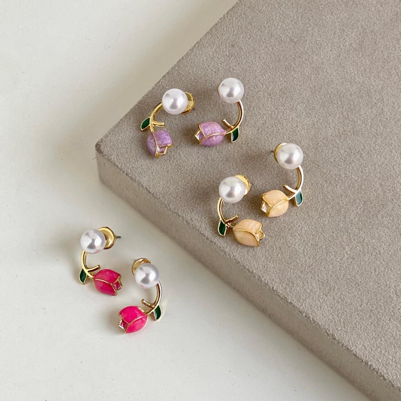 Tulip Bloom Studs