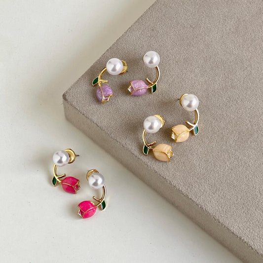Tulip Bloom Studs