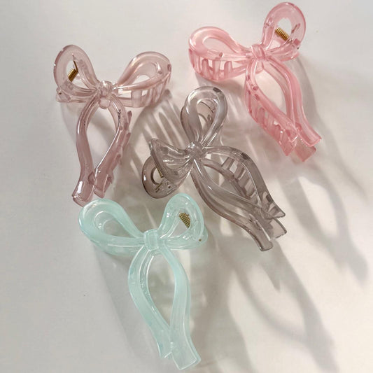 Pastel Bow Claw Clip