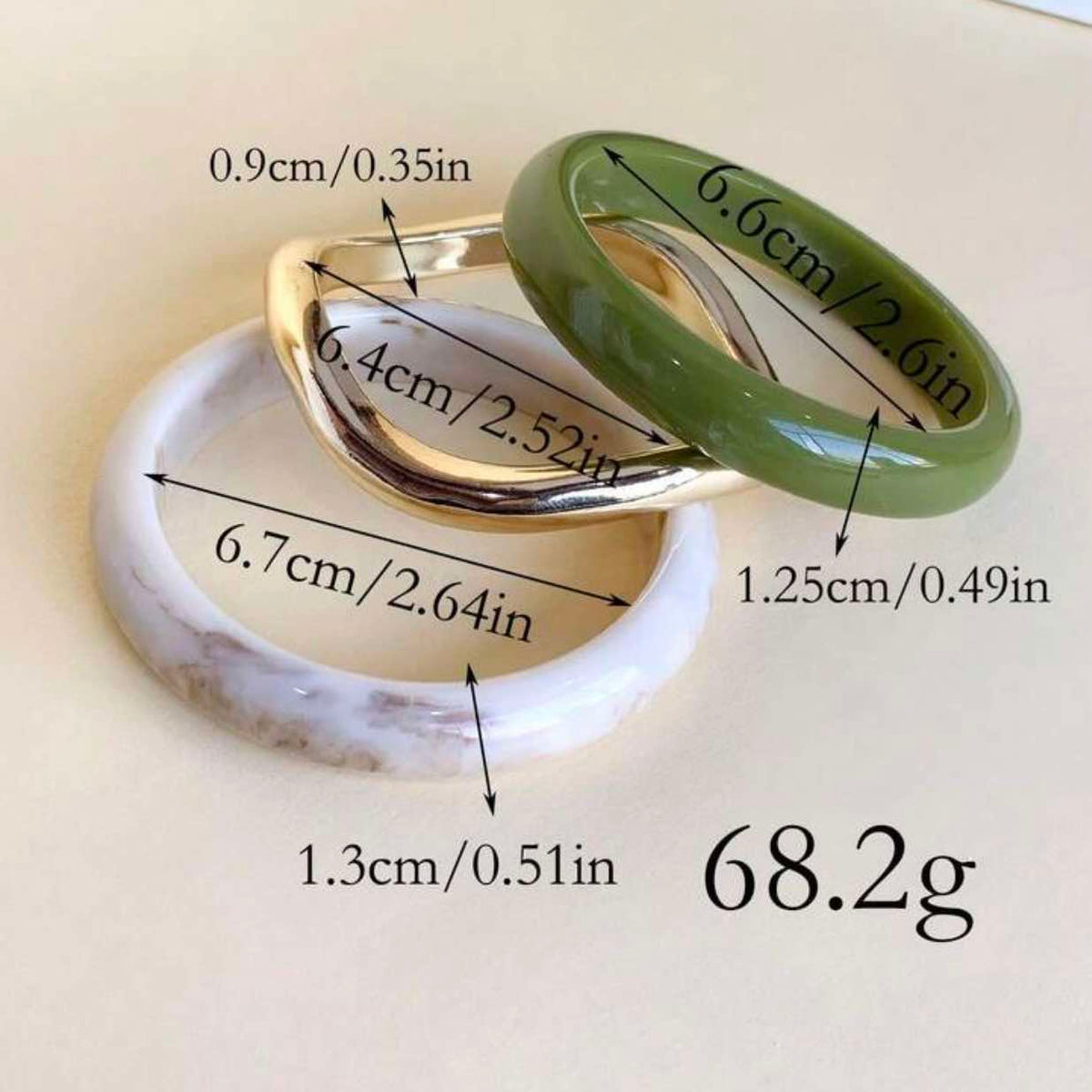 Acrylic Resin Bangle Stack