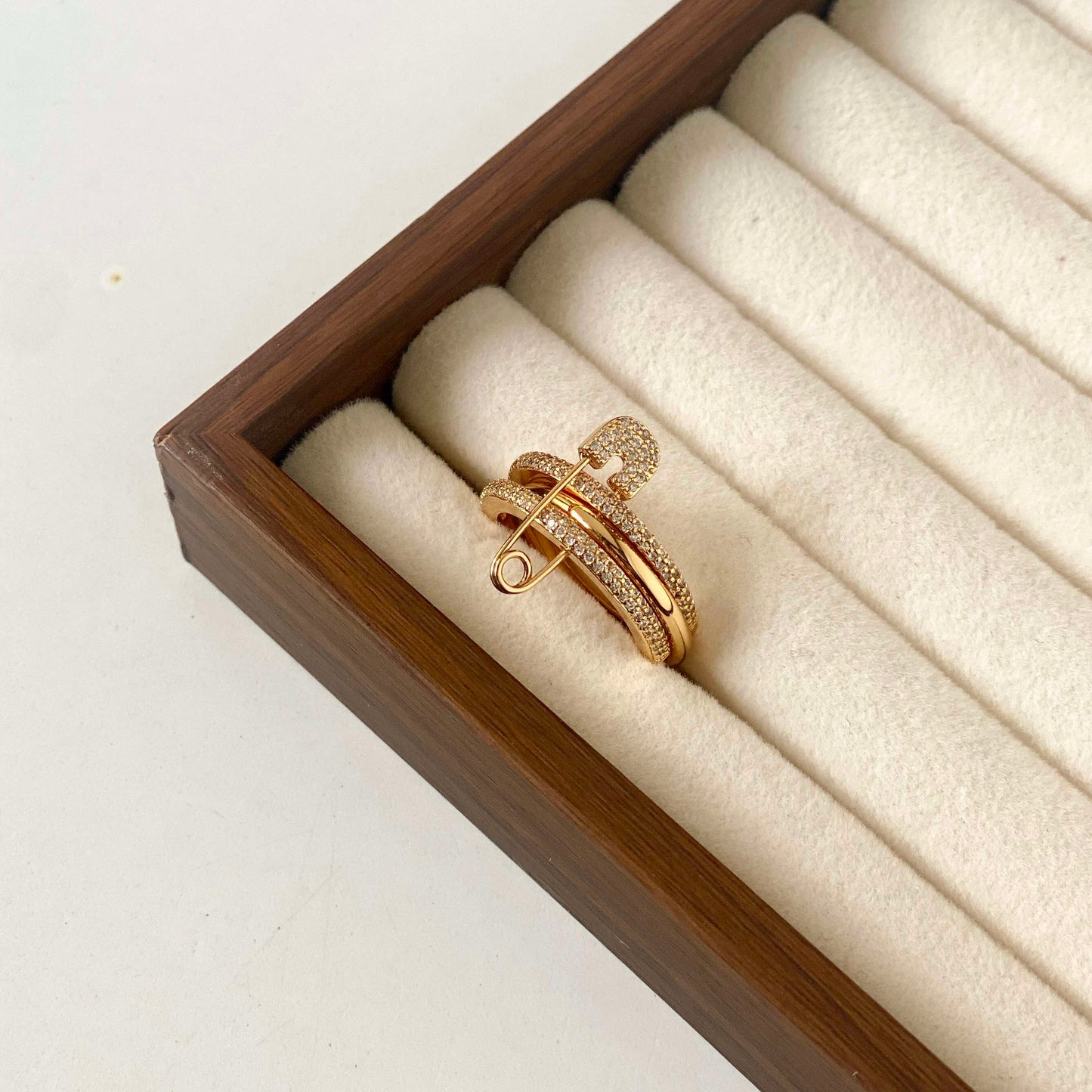 Eternity Loop Safety Pin Ring