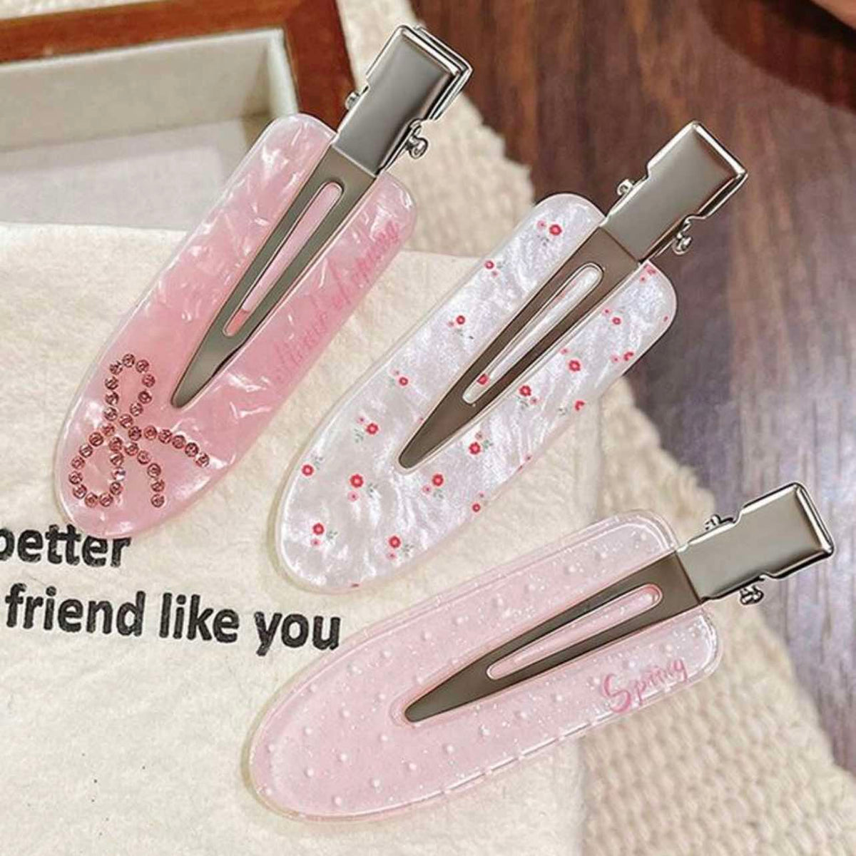 Bow Bling Hair Barrettes