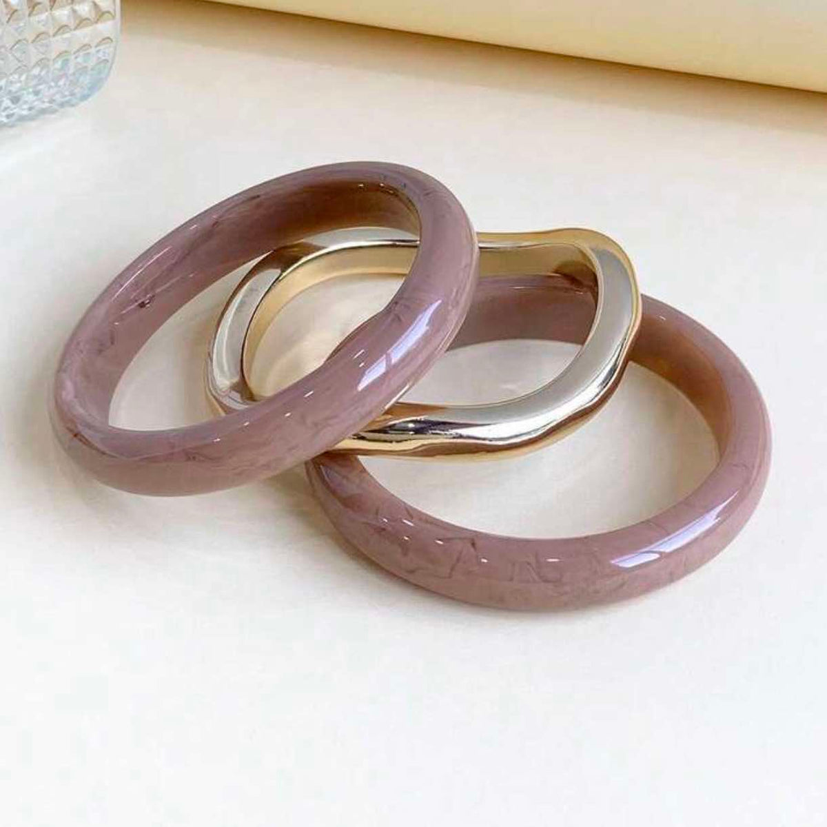 Acrylic Resin Bangle Stack