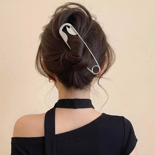 Big Safety Pin Hair Barrette
