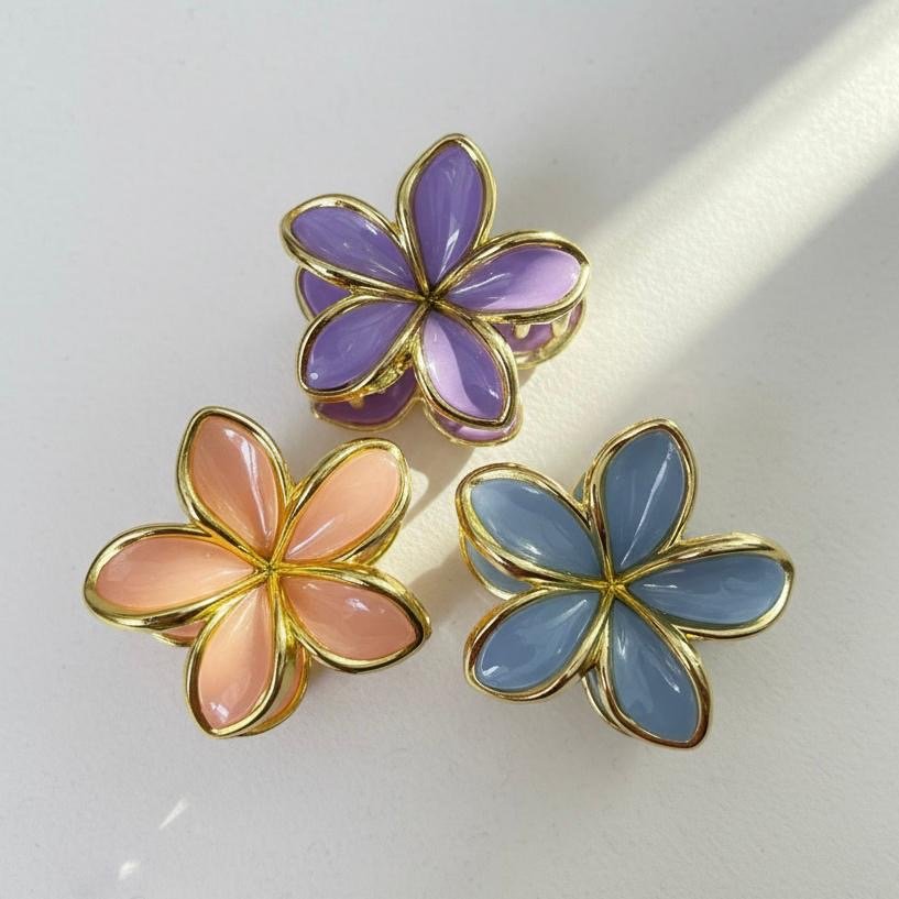 Lotus Claw Clip