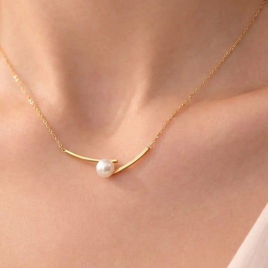 Pearl Bar Necklace