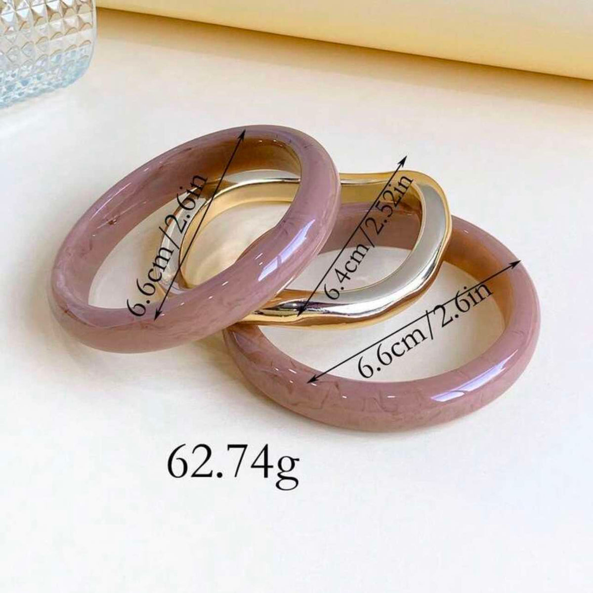 Acrylic Resin Bangle Stack