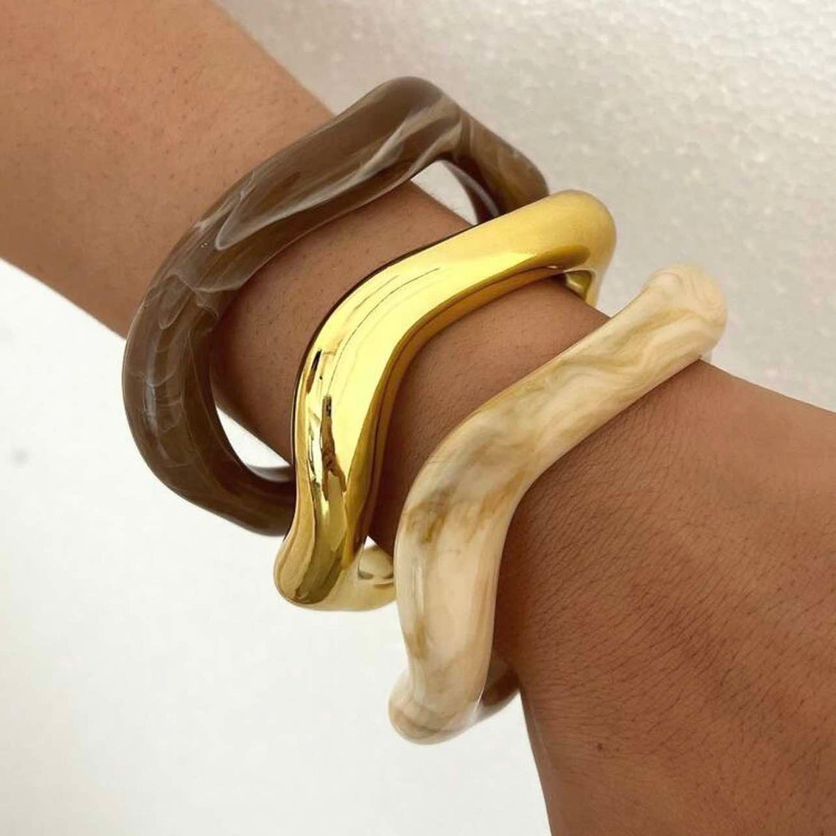 Acrylic Resin Bangle Stack