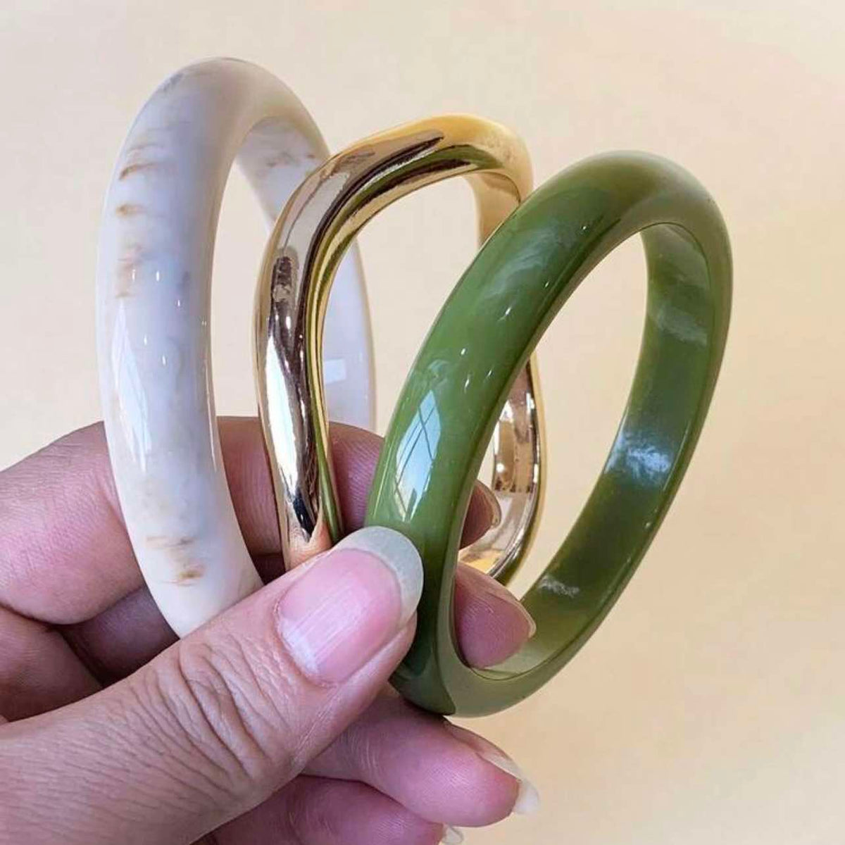 Acrylic Resin Bangle Stack