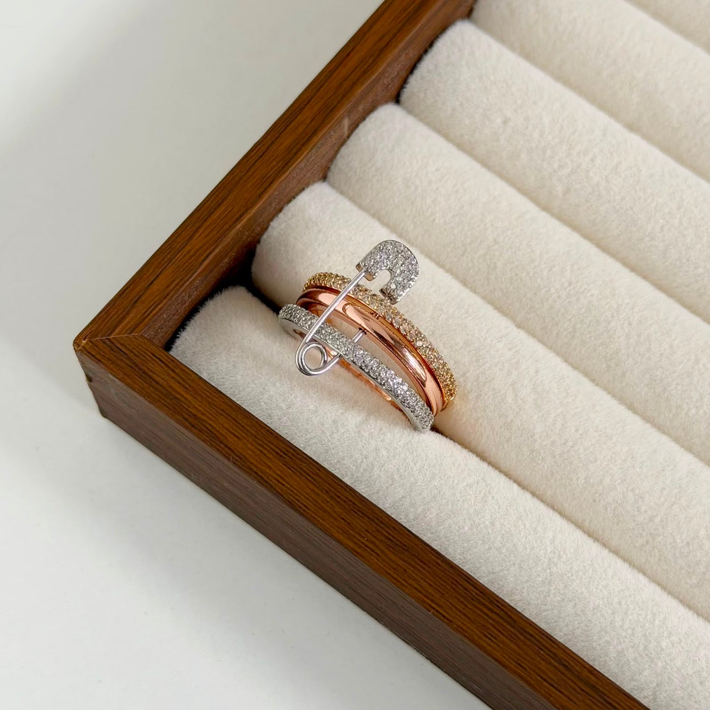 Eternity Loop Safety Pin Ring