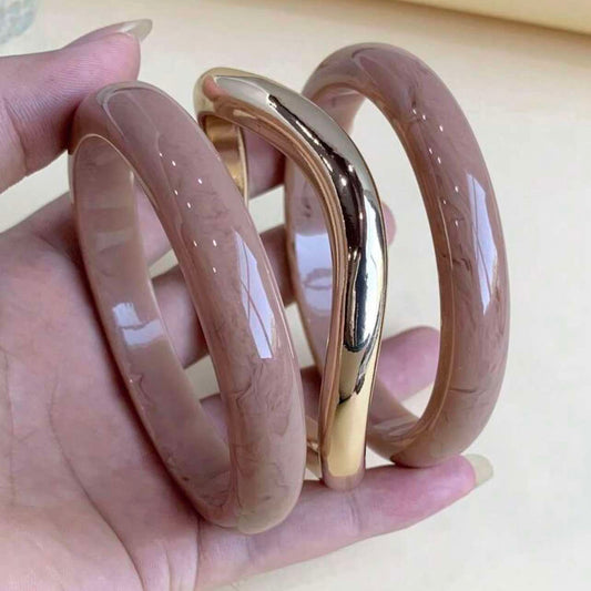 Acrylic Resin Bangle Stack