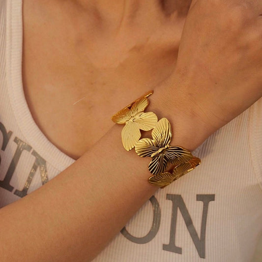 Butterfly Gold Cuff
