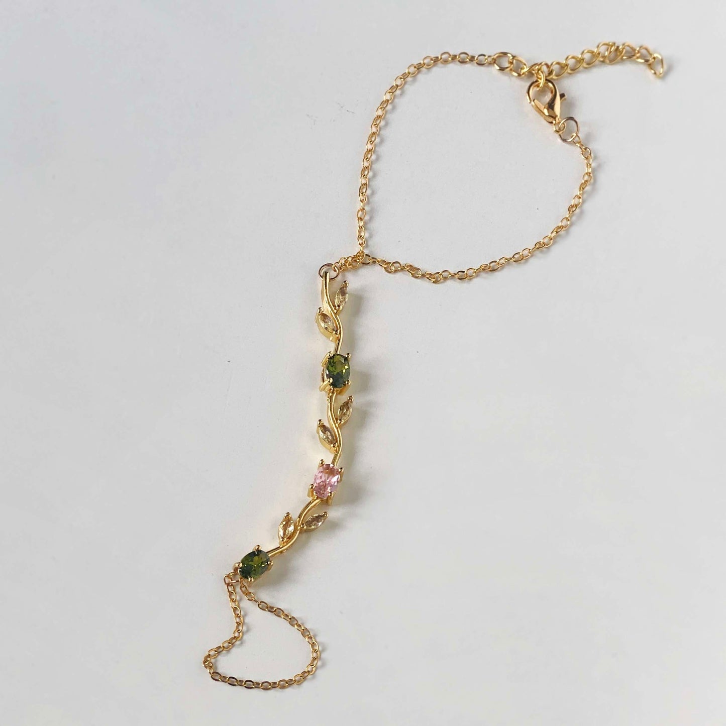 Tulip Hand Chain -Olive