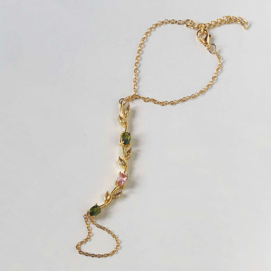 Tulip Hand Chain -Olive