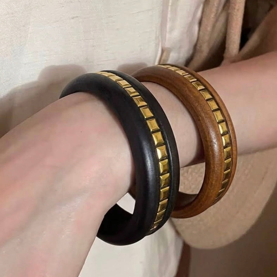 Retro Wood Bangle