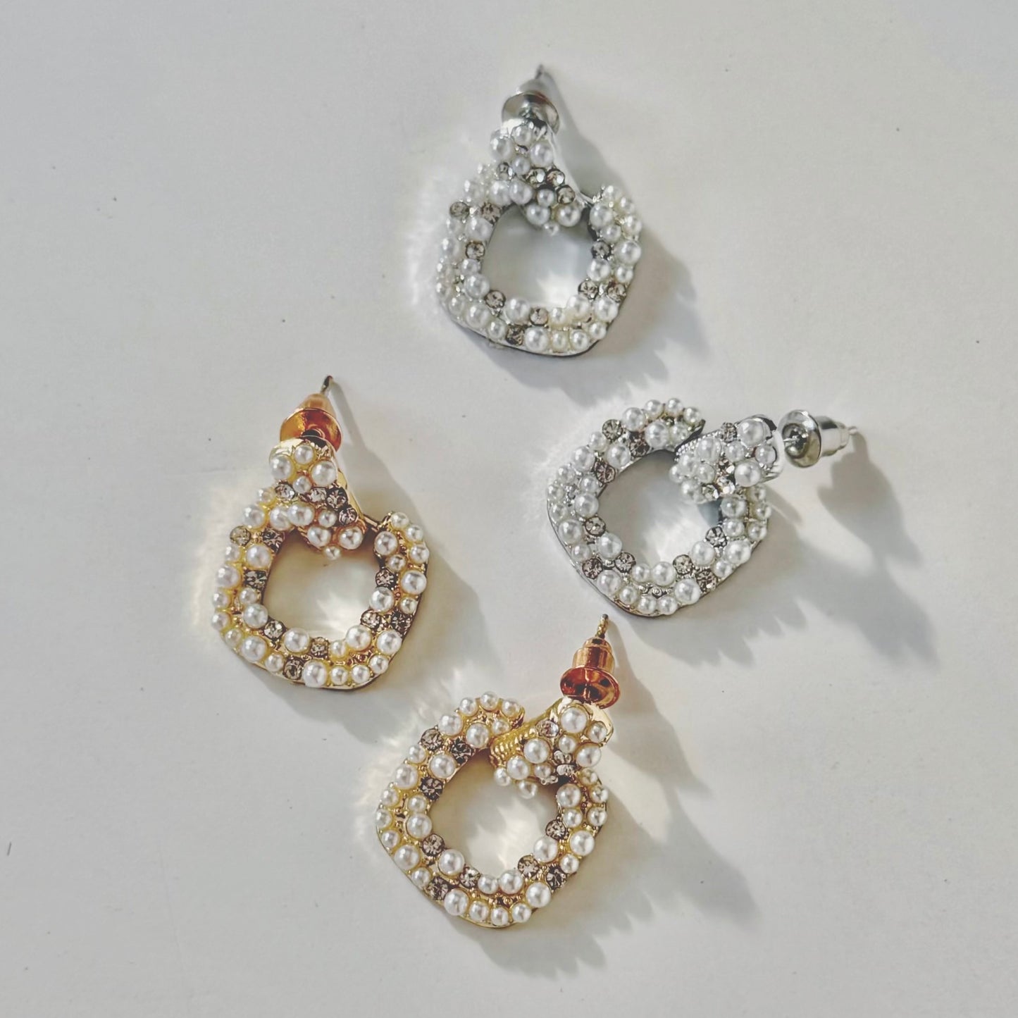Pearl Bling Earrings