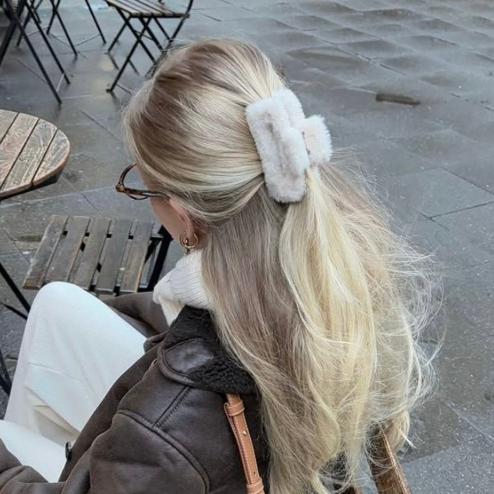 Fuzzy Claw Clip