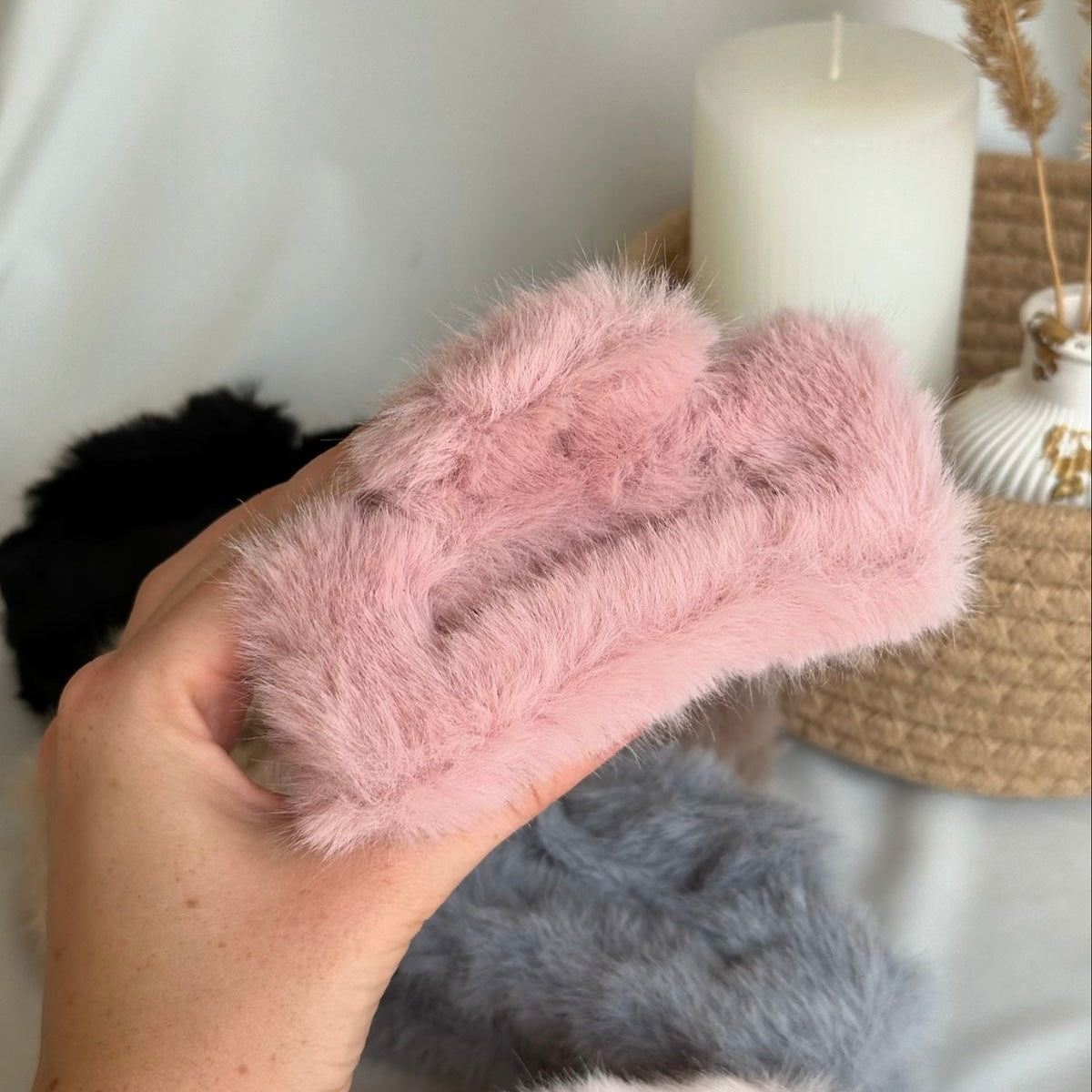 Fuzzy Claw Clip