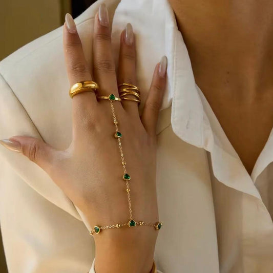 Hearts Hand Chain