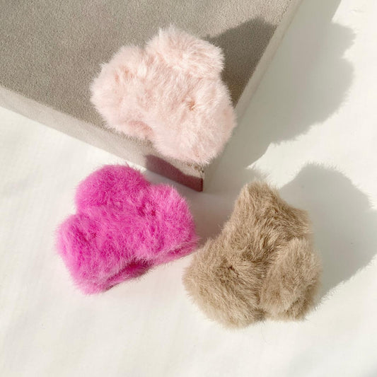 Fuzzy Claw Clip