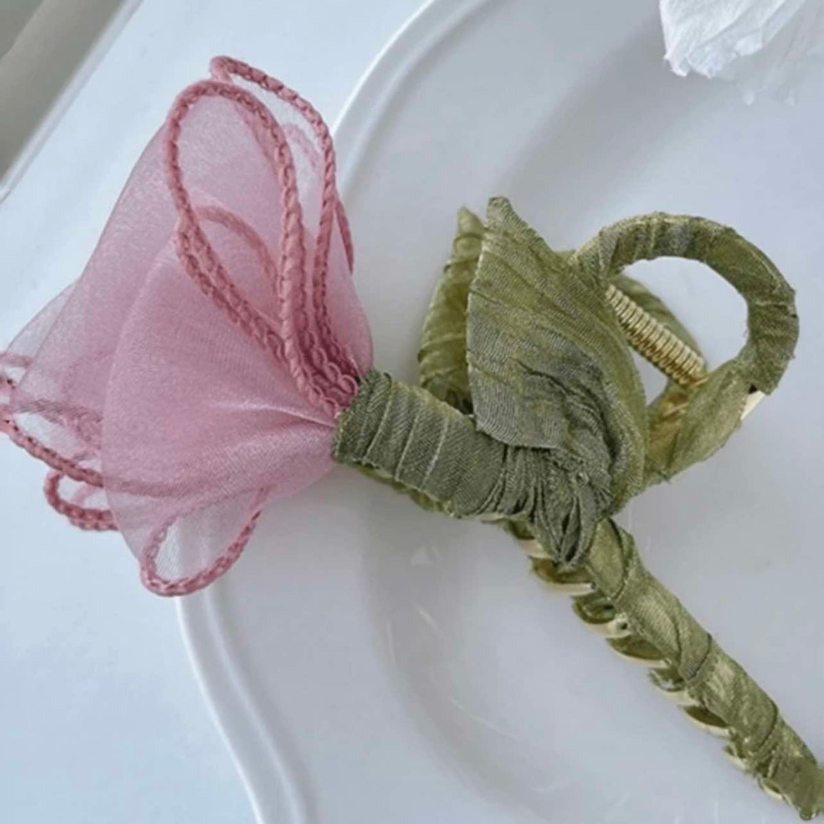 Rose Pink Claw Clip