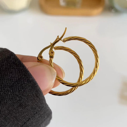 Silo Gold Hoops