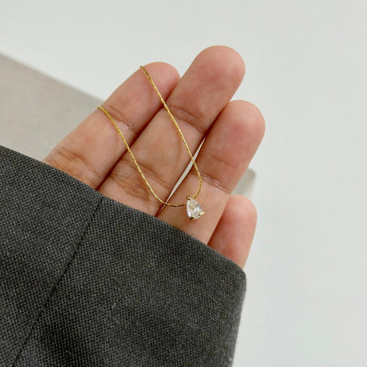 Pear Diamond Pendant
