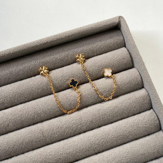 Clover Side Ear Piercing Studs