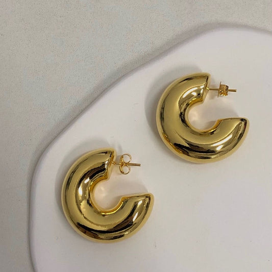 Chunky Gold Hoops