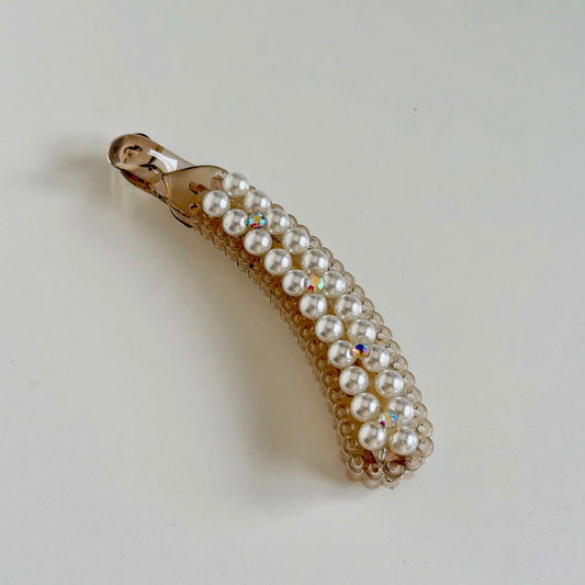 Pearl Bling Banana Clip